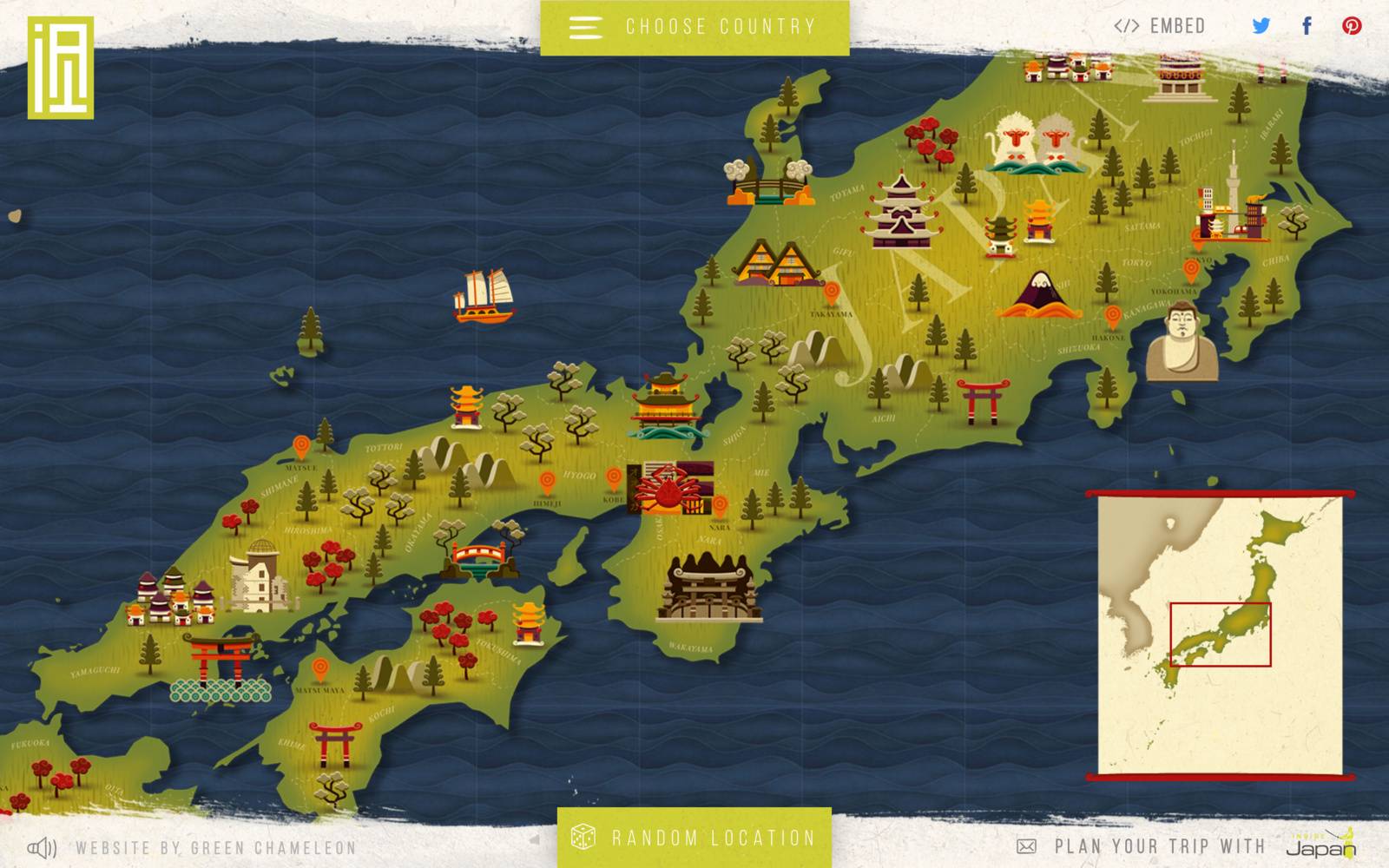 Awesome Interactive map of Japan - Reeoo